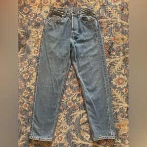 Vintage 1992 Levi’s 818 Orange Tab Denim Blue Jeans 31x32 USA 90s Mom Jean